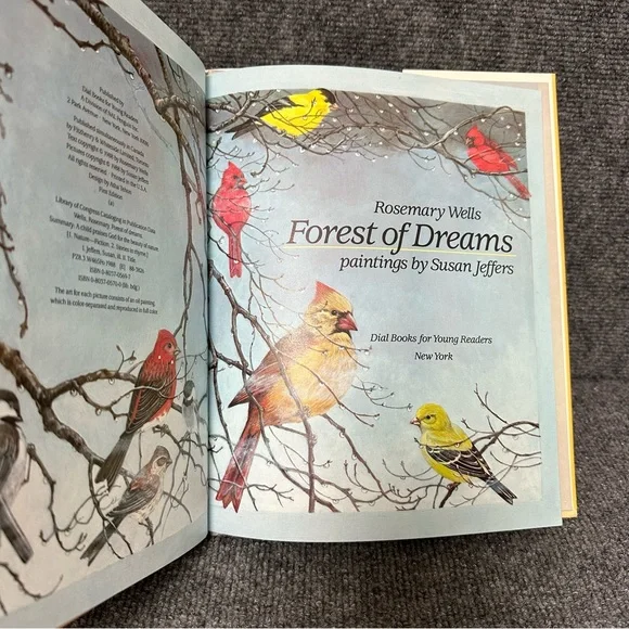 Forest of Dreams FIRST edition with DJ 1988 by Rosemary Wells and Susan Jeffers - Picture 5 of 14